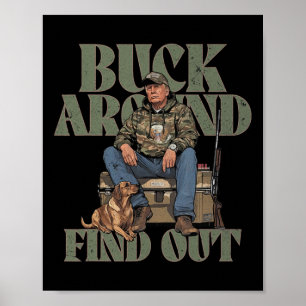 Buck dich um und finde heraus, wie Trump Camouflag Poster