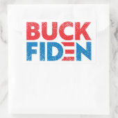 Buck Fiden lustig gegen Biden pro Trump Rechteckiger Aufkleber (Tasche)