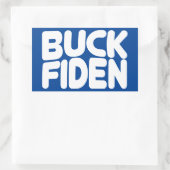 Buck Fiden Rechteckiger Aufkleber (Tasche)