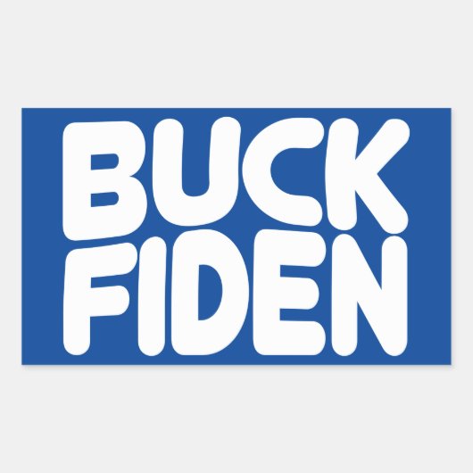 Buck Fiden Rechteckiger Aufkleber (Vorderseite)