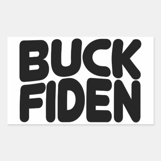 Buck Fiden Rechteckiger Aufkleber (Vorderseite)