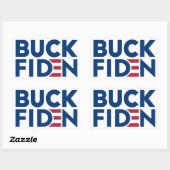 Buck Fiden Slogan Chant Anti Joe Biden Rechteckiger Aufkleber (Blatt)