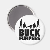 Buck Furpees — Burpees-Fitness Magnet (Vorderseite/Rückseite)