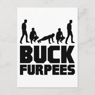 Buck Furpees — Burpees-Fitness Postkarte