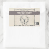 Buck Grunge Custom Beer Labels Rechteckiger Aufkleber (Tasche)