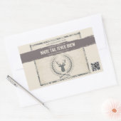 Buck Grunge Custom Beer Labels Rechteckiger Aufkleber (Umschlag)