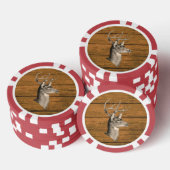 Buck Head auf Holz Poker Chip (Stapel)