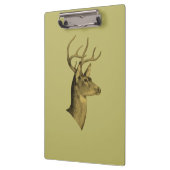 Buck Head Dark Khaki Clipboard Klemmbrett (Links)