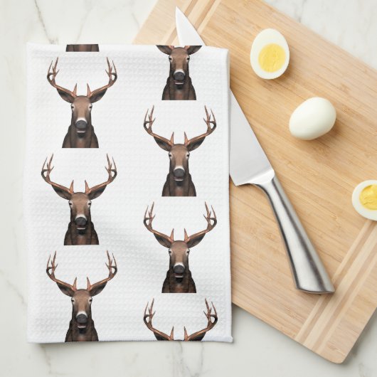 Buck Head Geschirrtuch (Viertel Falte)