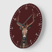 Buck Head Große Wanduhr (Winkel)