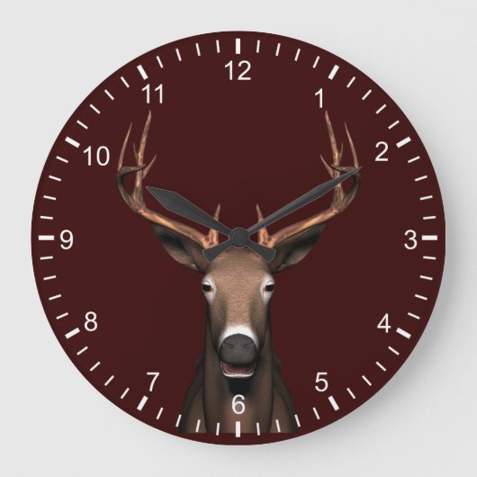 Buck Head Große Wanduhr (Vorderseite)