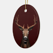 Buck Head Keramik Ornament (Links)