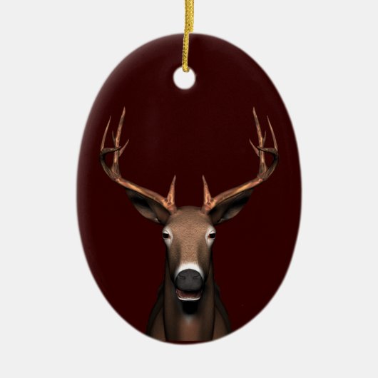 Buck Head Keramik Ornament (Vorne)