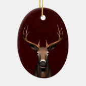 Buck Head Keramik Ornament (Hinten)