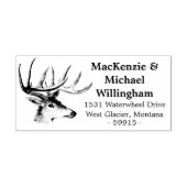 Buck Head Rücksendeadresse Briefmarke Gummistempel (Prägung)