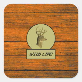 Buck Head Wood Grain Stickers