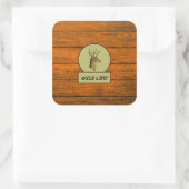 Buck Head Wood Grain Stickers (Tasche)