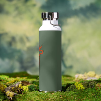 Buck Hunter Orange und Camouflage Green Water Flas Trinkflasche