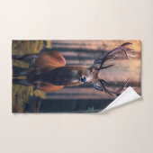 Buck im Wald Badhandtuch Set (Handtuch)