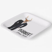 Buck in einem Tuxedo für Bachelor Party Pappteller (Gewinkelt)