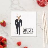 Buck in einem Tuxedo für Bachelor Party Serviette (Beispiel)