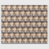 Buck in Winterwald Geschenkpapier (Flach)