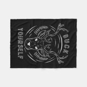 Buck Jagd Sie selbst Fleecedecke (Vorderseite (Horizontal))