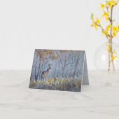 Buck Meadow - Handbemalt Karte (Gelbe Blume)