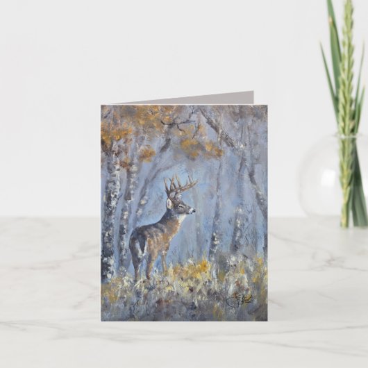 Buck Meadow - handgemalt Karte (Vorderseite)