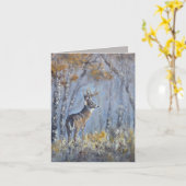 Buck Meadow - handgemalt Karte (Gelbe Blume)