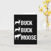 Buck Moose Funny Moose Buck Jagd Karte (Gelbe Blume)