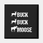 Buck Moose Funny Moose Buck Jagd Magnet (Vorne)