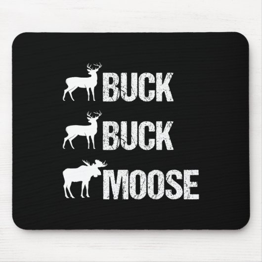 Buck Moose Funny Moose Buck Jagd Mousepad (Vorne)