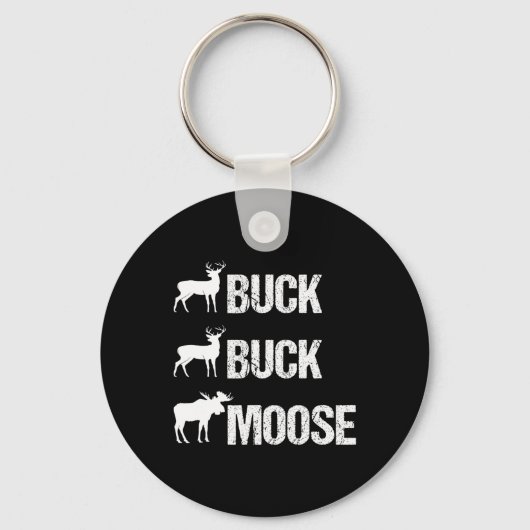 Buck Moose Funny Moose Buck Jagd Schlüsselanhänger (Vorderseite)