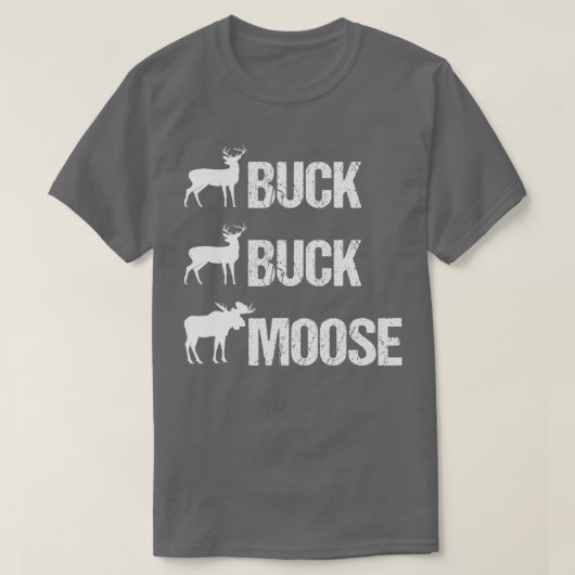 Buck Moose Funny Moose Buck Jagd T-Shirt (Design vorne)
