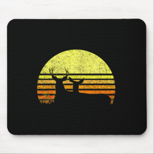 Buck Mule Deer Jagd Vater Vintag Retro Sun Bow H Mousepad