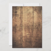 Buck n Wild letzte Jagd Rustikaler Junggeselinnen- Einladung (Rückseite)