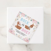 Buck oder Doe? Baby Shower Reveal Geschenkanhänger (Beispiel)