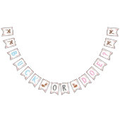 Buck oder Doe? Baby Shower Reveal Wimpelkette (Alle)