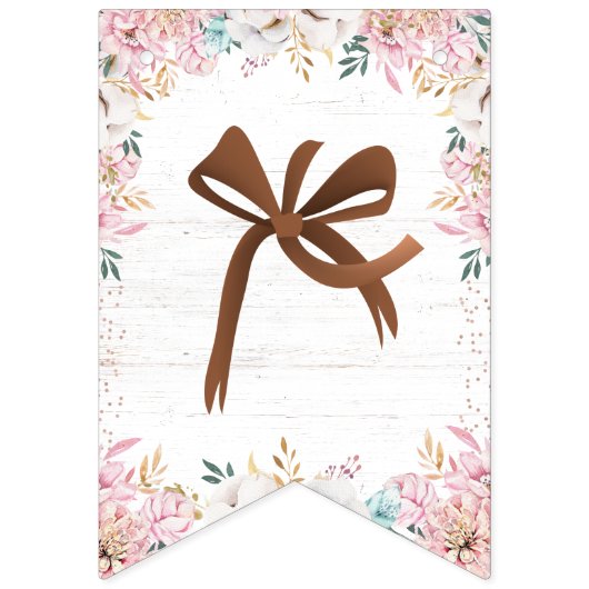 Buck oder Doe? Baby Shower Reveal Wimpelkette (Erste Fahne)