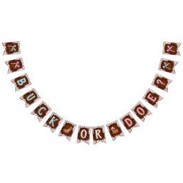 Buck oder Doe? Baby Shower Reveal Wimpelkette