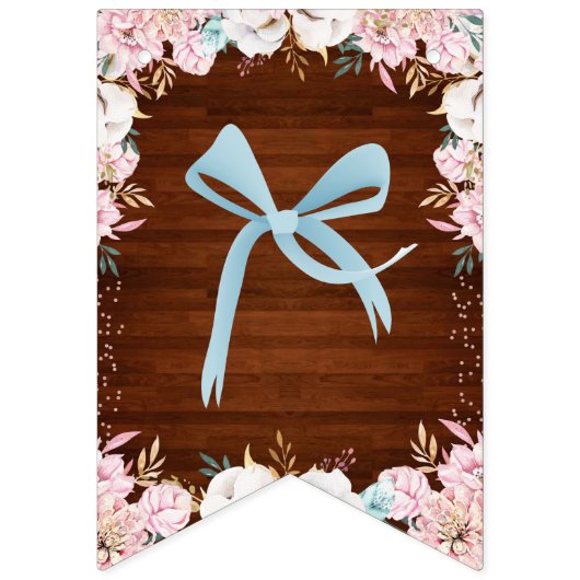 Buck oder Doe? Baby Shower Reveal Wimpelkette (Erste Fahne)