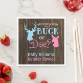 Buck oder Doe Gender Reveal Party Baby Shower Serviette (Beispiel)