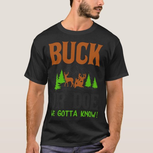 Buck oder Doe Wir kennen T-Shirt (Vorderseite)