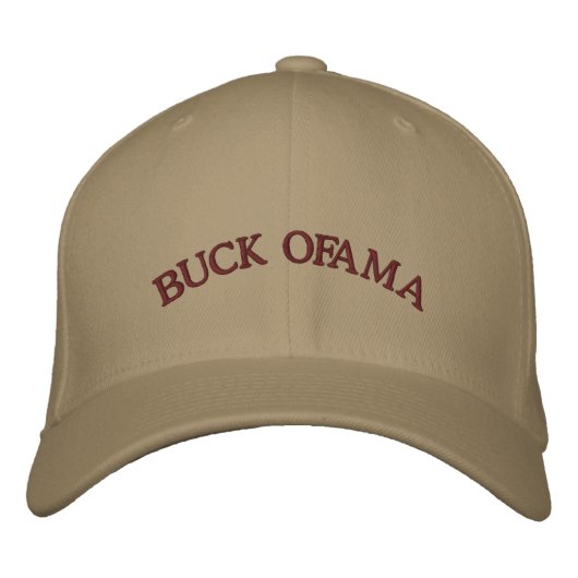 Buck Ofama bestickter Hut (Vorderseite)