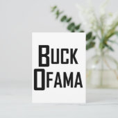 Buck Ofama Postkarte (Stehend Vorderseite)
