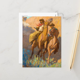 Buck Peters, Ranchman von Maynard Dixon Feiertagspostkarte
