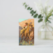 Buck Peters, Ranchman von Maynard Dixon Visitenkarte (Stehend Vorderseite)