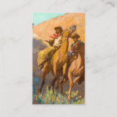 Buck Peters, Ranchman von Maynard Dixon Visitenkarte (Vorderseite)