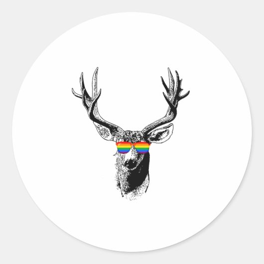 BUCK PRIDE RUNDER AUFKLEBER (Vorderseite)